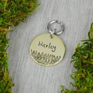 View of the Forest Pet ID Tag