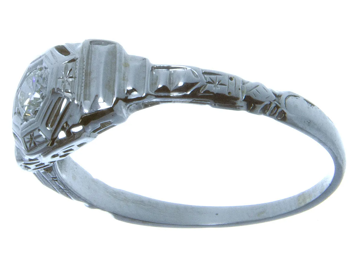 Vintage 1950s Diamond Engagement Ring