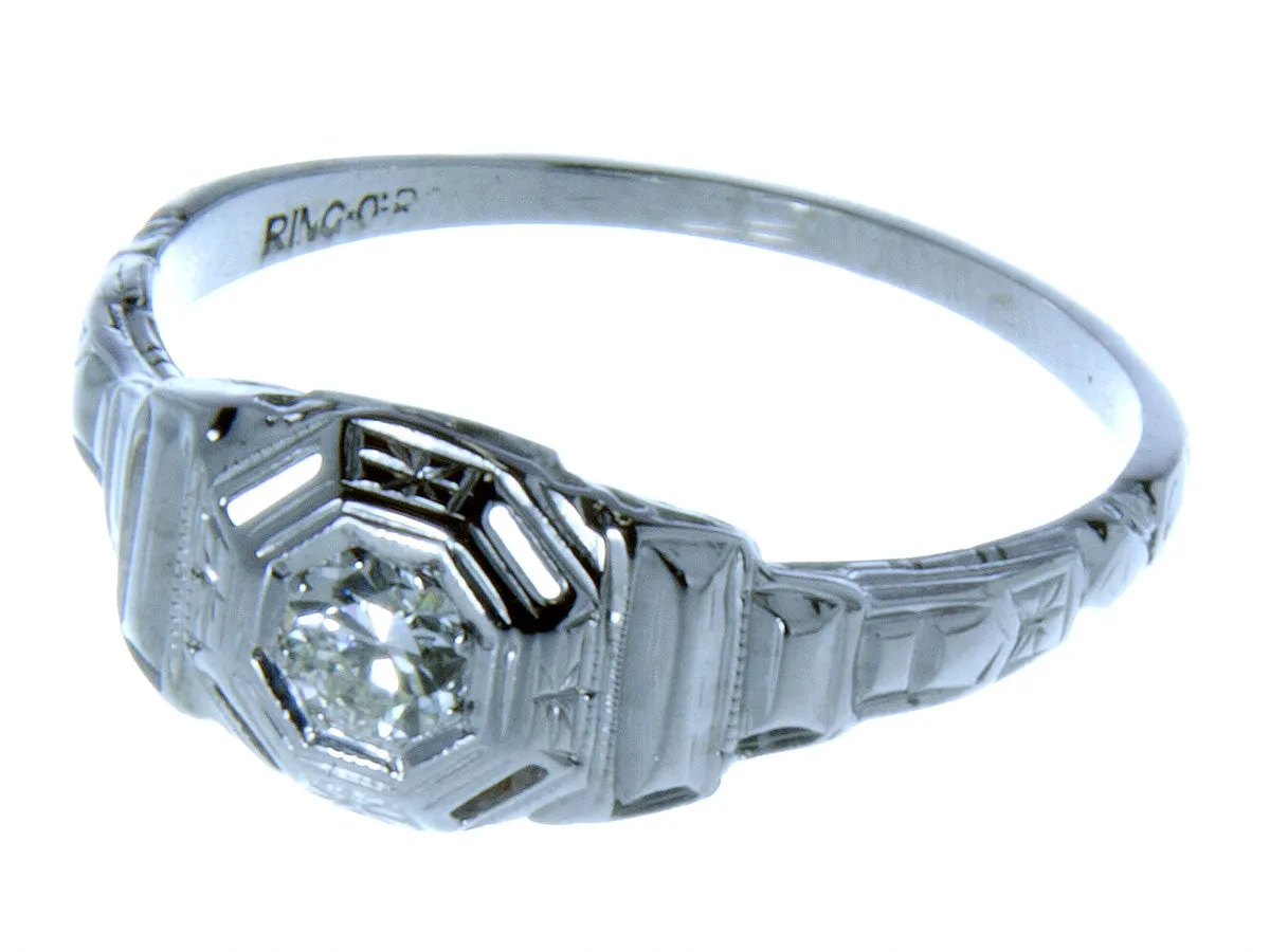 Vintage 1950s Diamond Engagement Ring