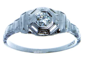Vintage 1950s Diamond Engagement Ring