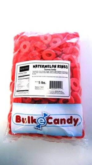Water Melon Rings 5LB Bulk