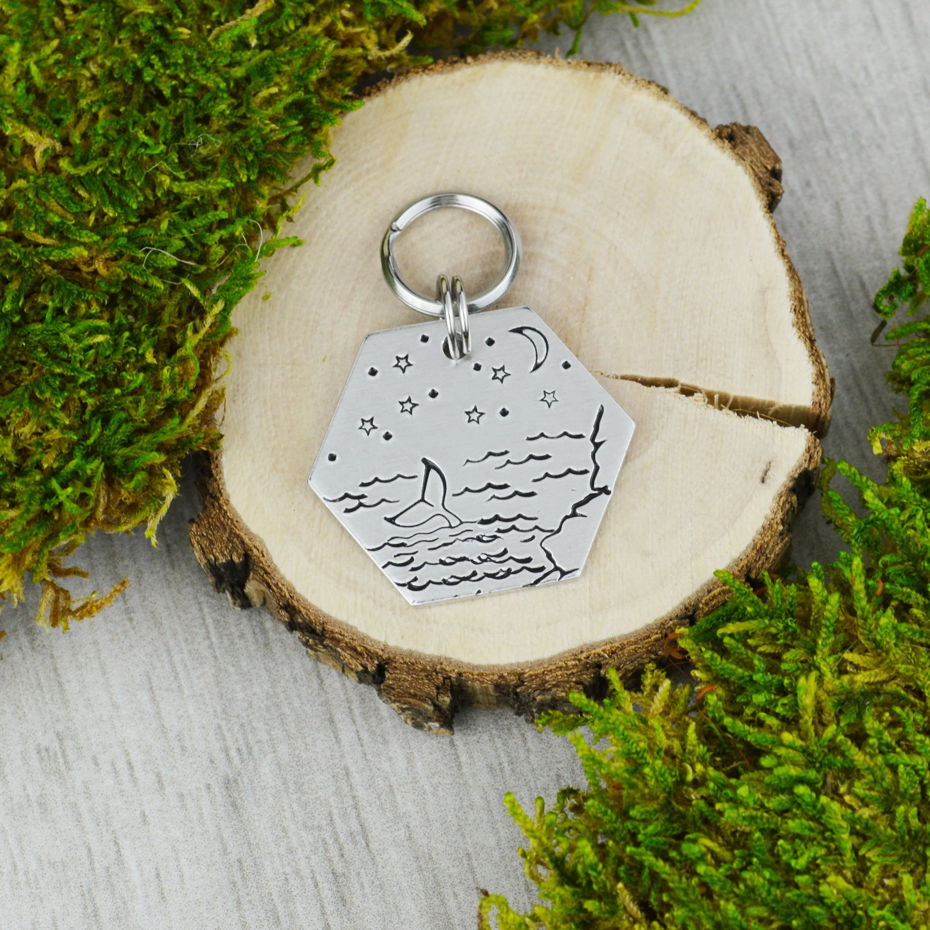 Whale Tale Pet ID Tag