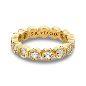 White Sapphire Eternity Band - Ring Size 6