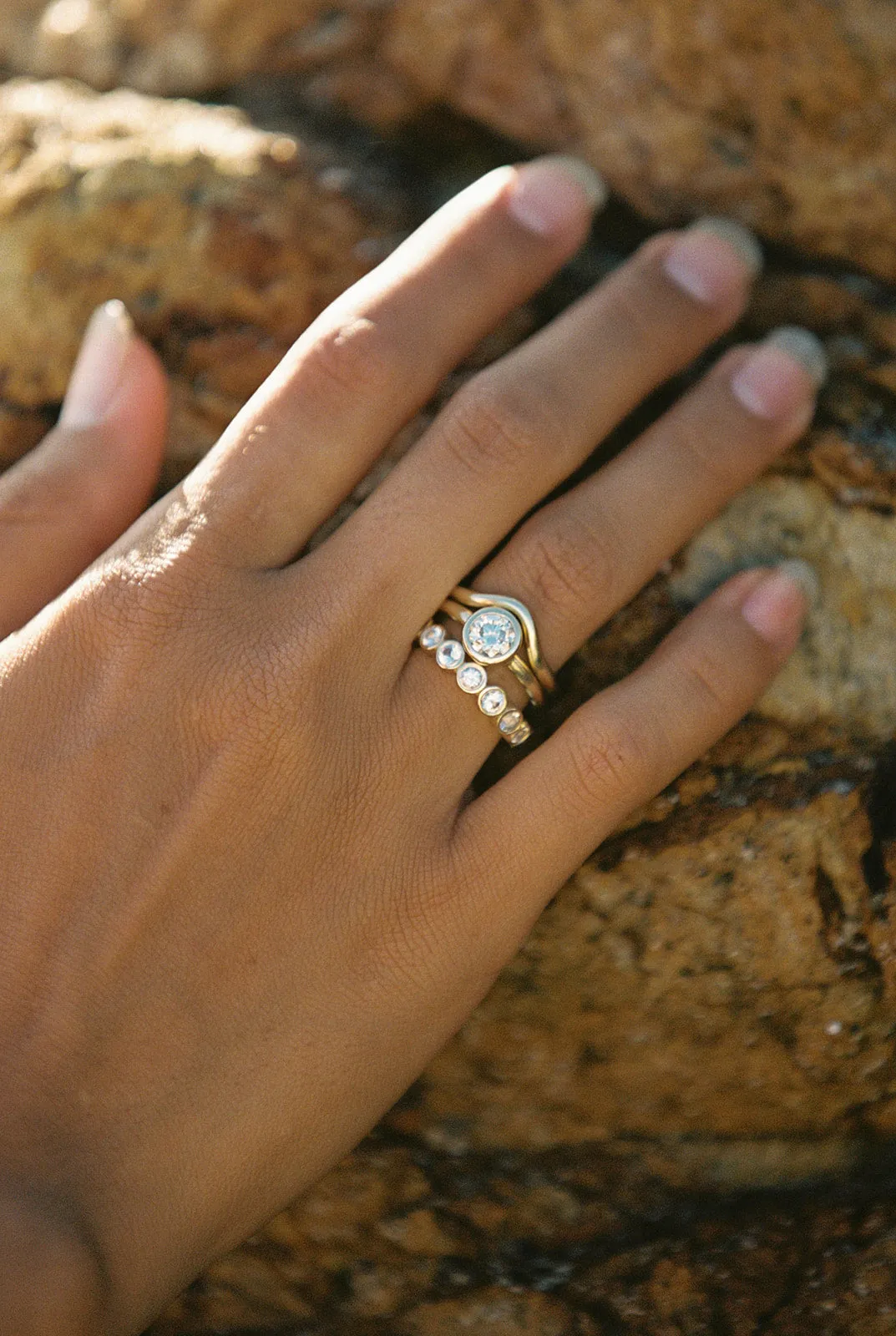 White Sapphire Eternity Band - Ring Size 6