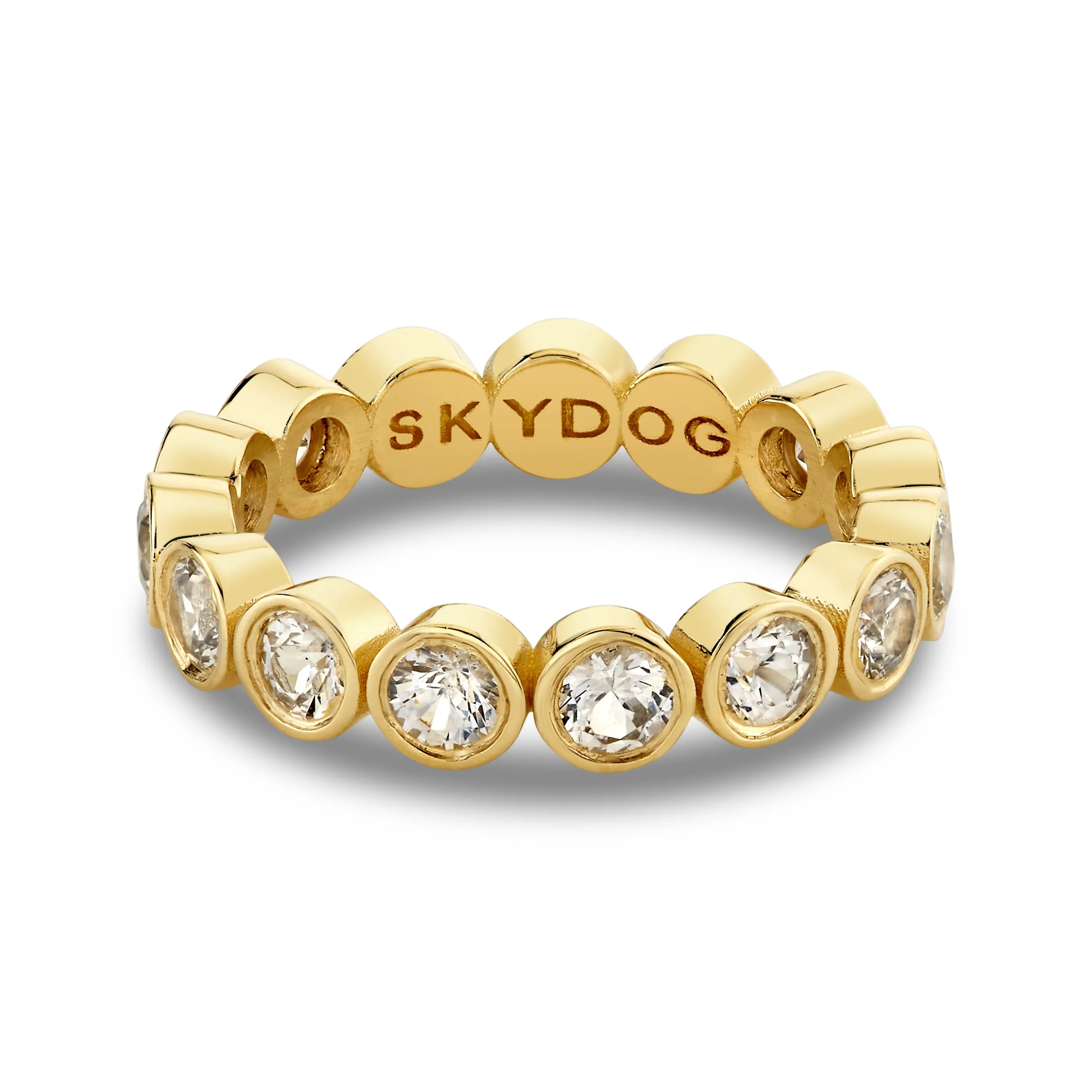 White Sapphire Eternity Band - Ring Size 6