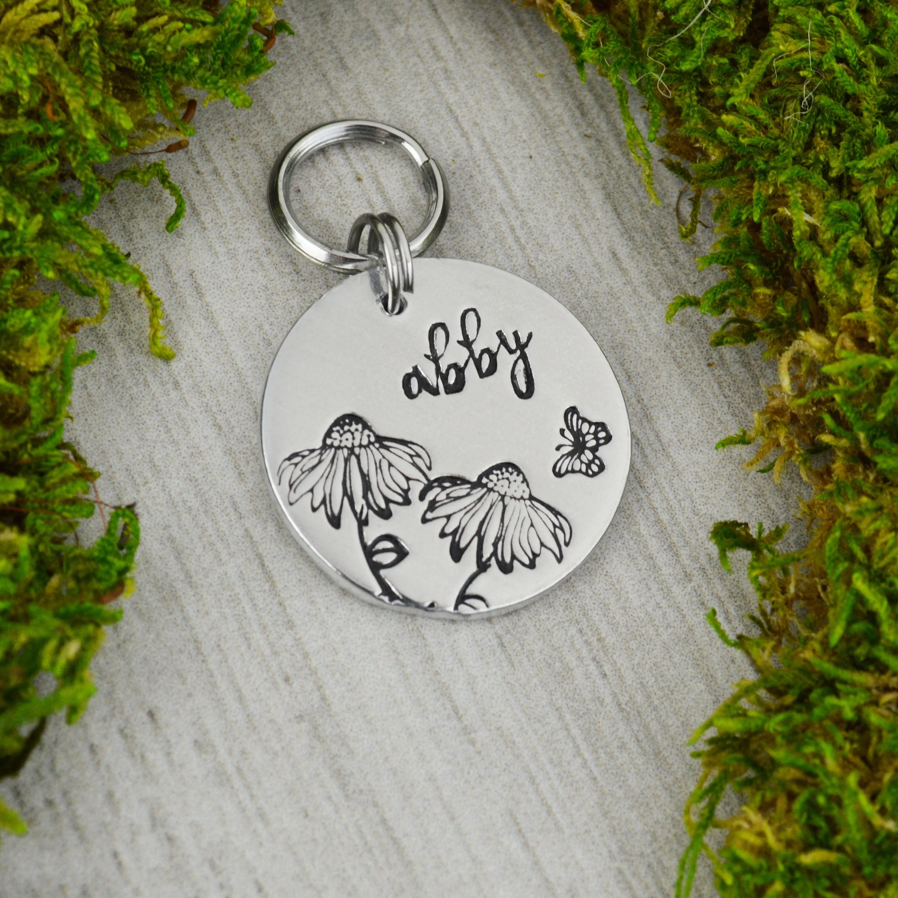 Wildflower Field Pet ID Tag