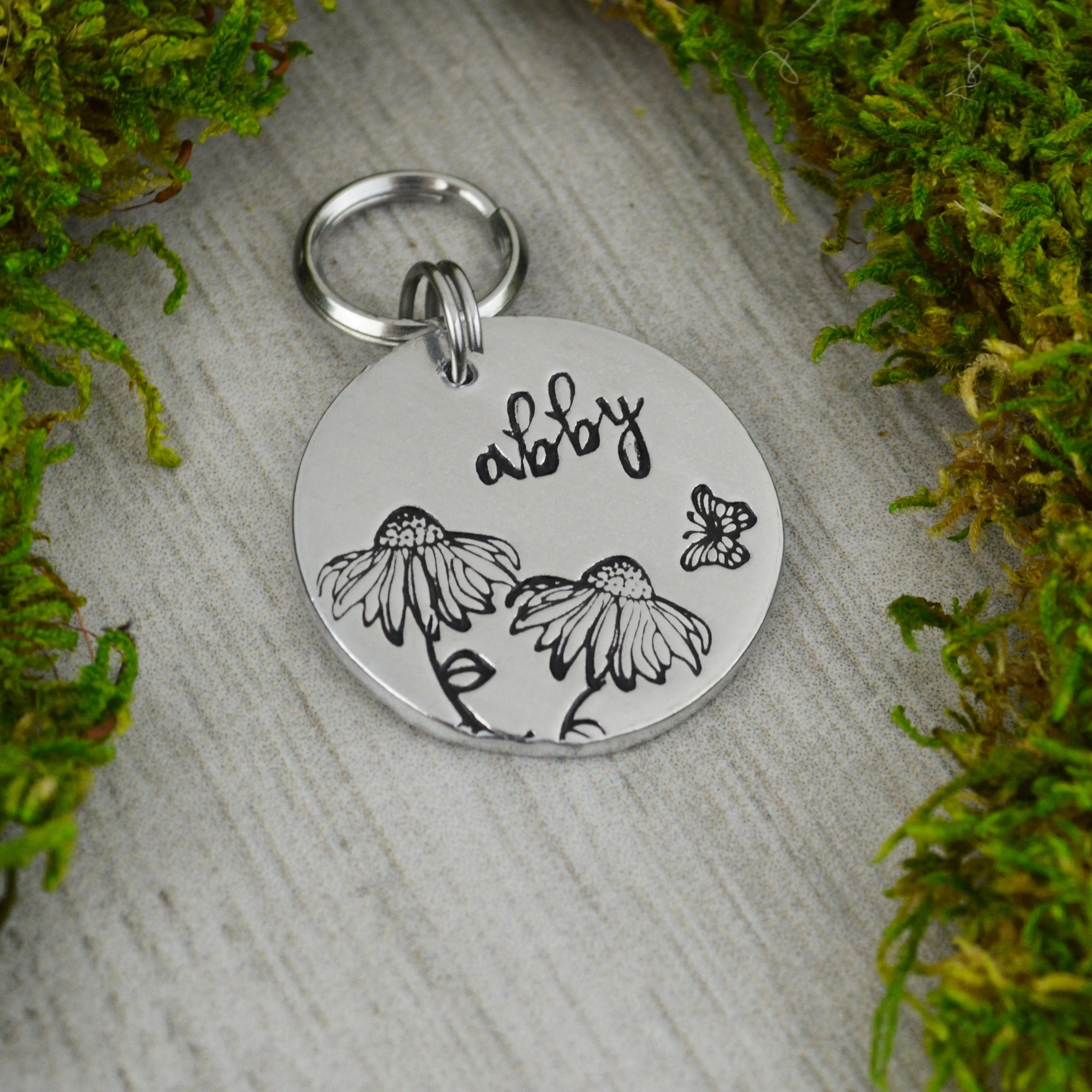 Wildflower Field Pet ID Tag