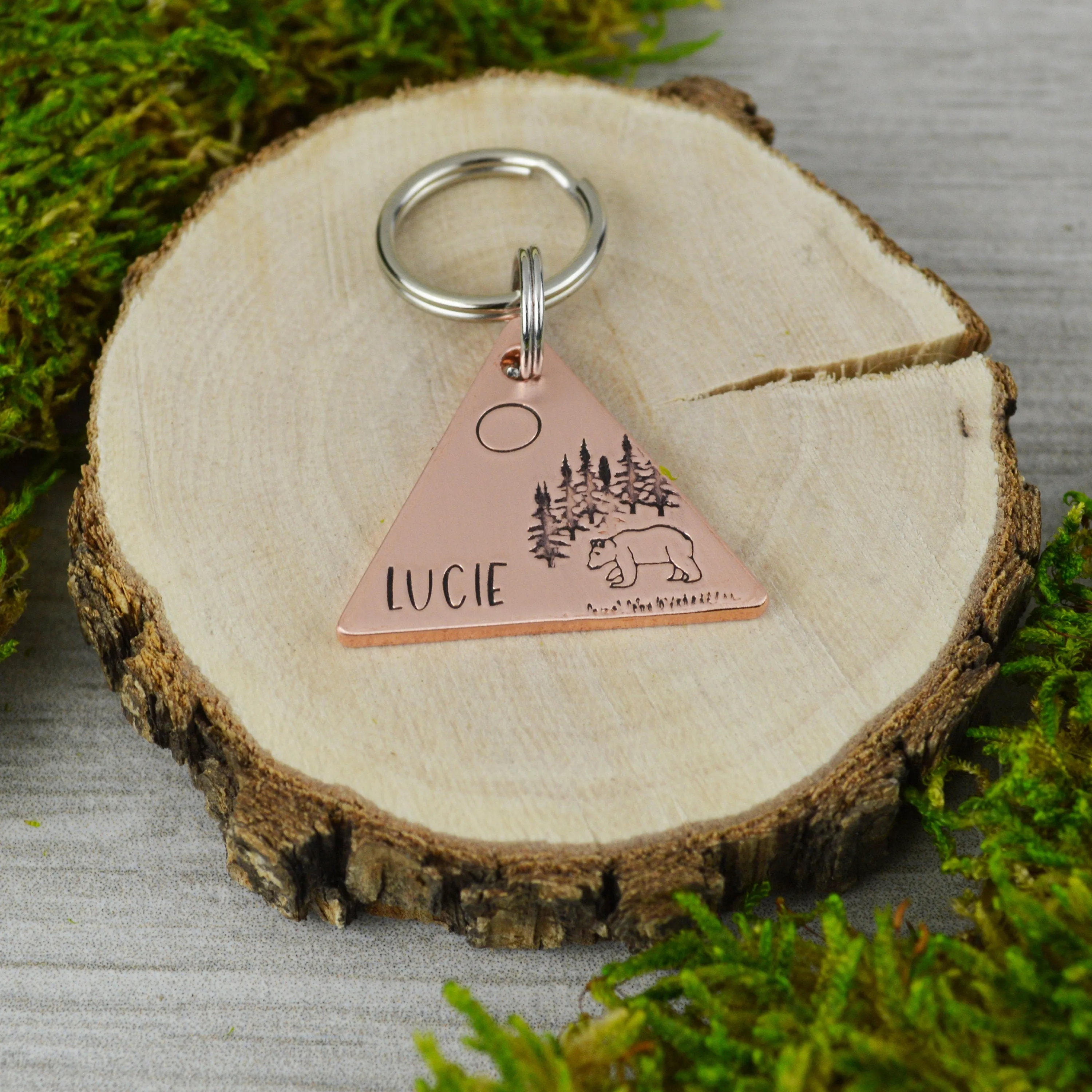 Winter Bear Pet ID Tag