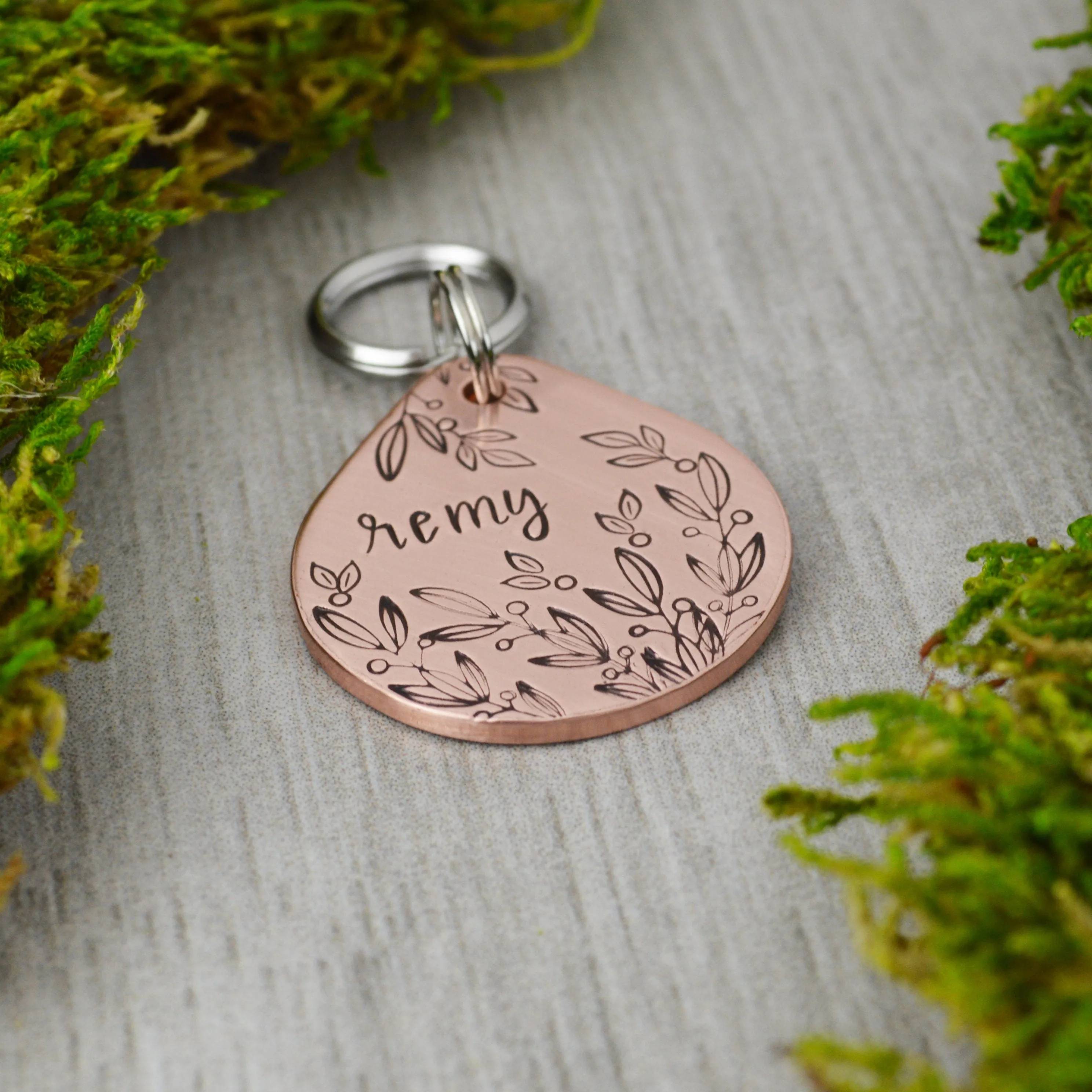Winter Garland Pet ID Tag