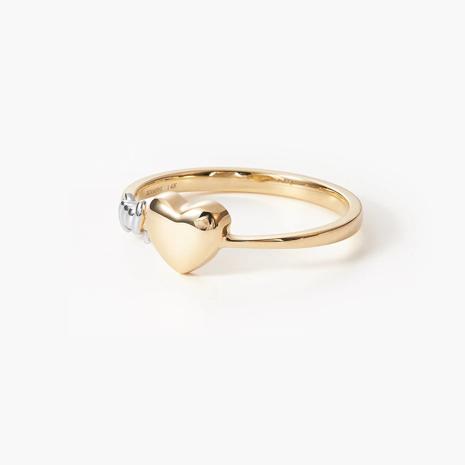 Wire Wrapped Knot Heart Promise ring