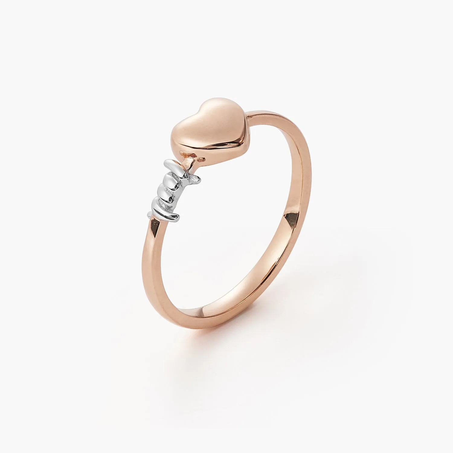 Wire Wrapped Knot Heart Promise ring