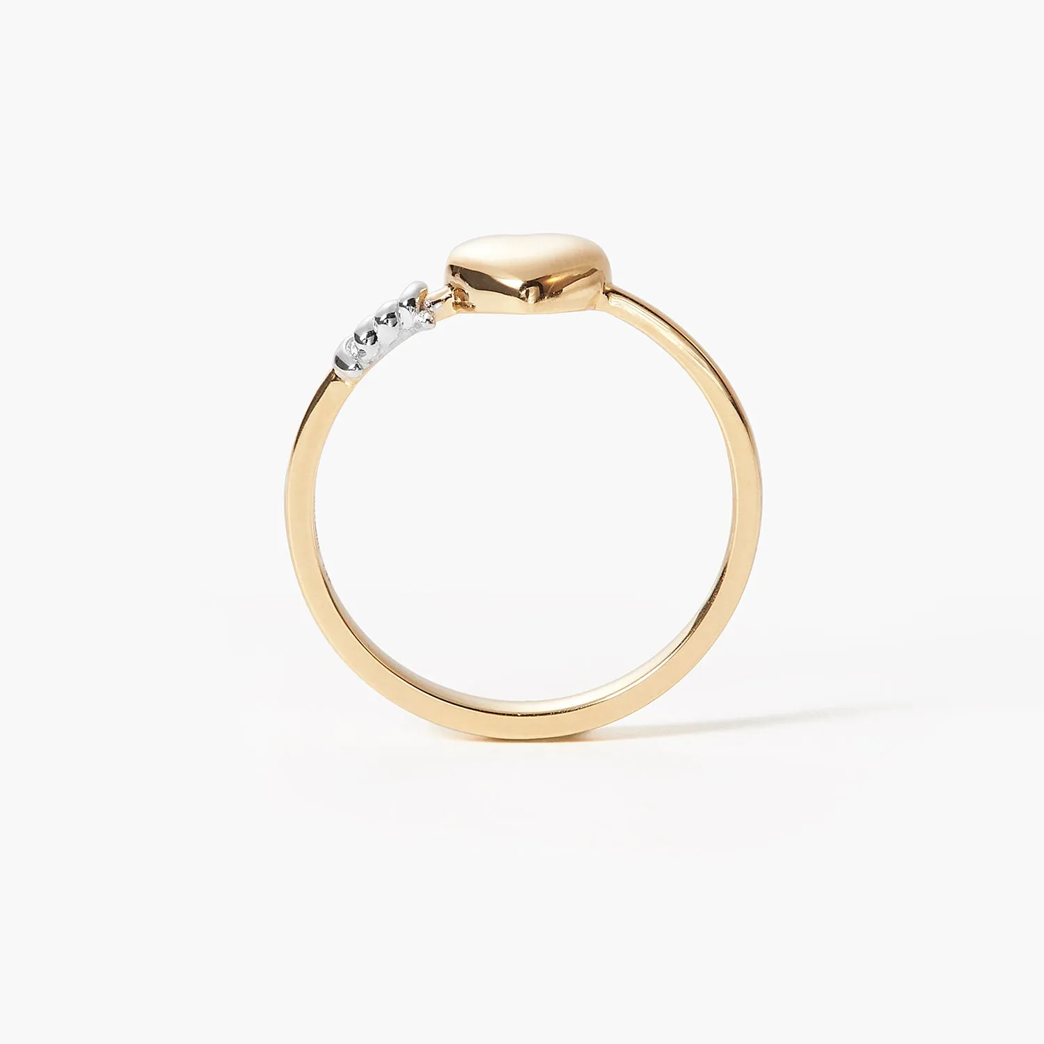 Wire Wrapped Knot Heart Promise ring
