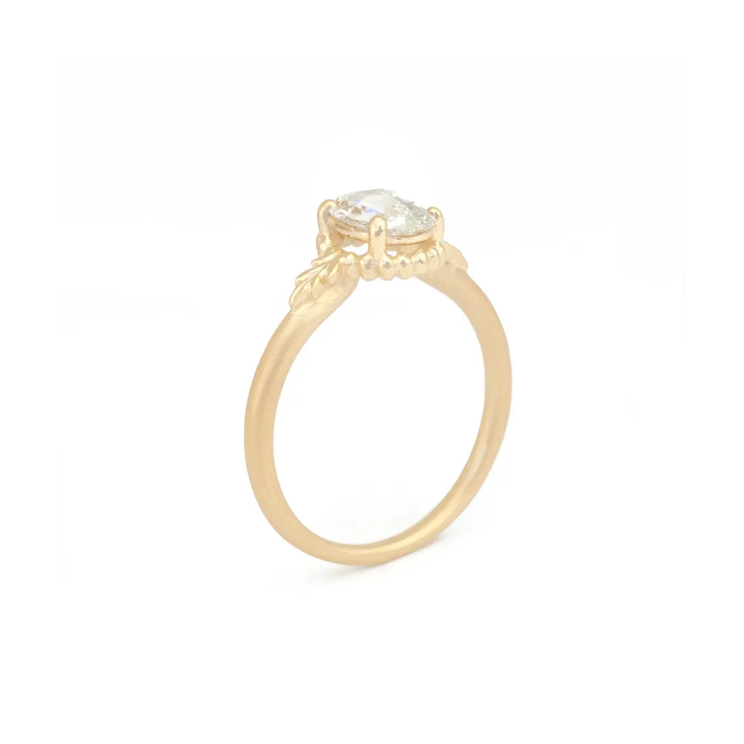 Wood Nymph Faye Oval Lab Grown Diamond Engagement Ring