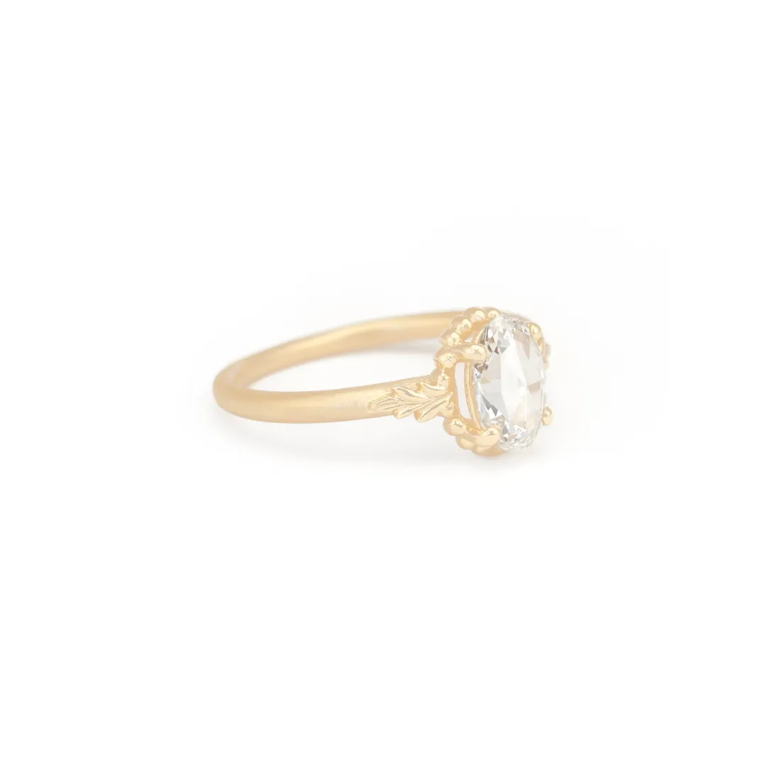 Wood Nymph Faye Oval Lab Grown Diamond Engagement Ring