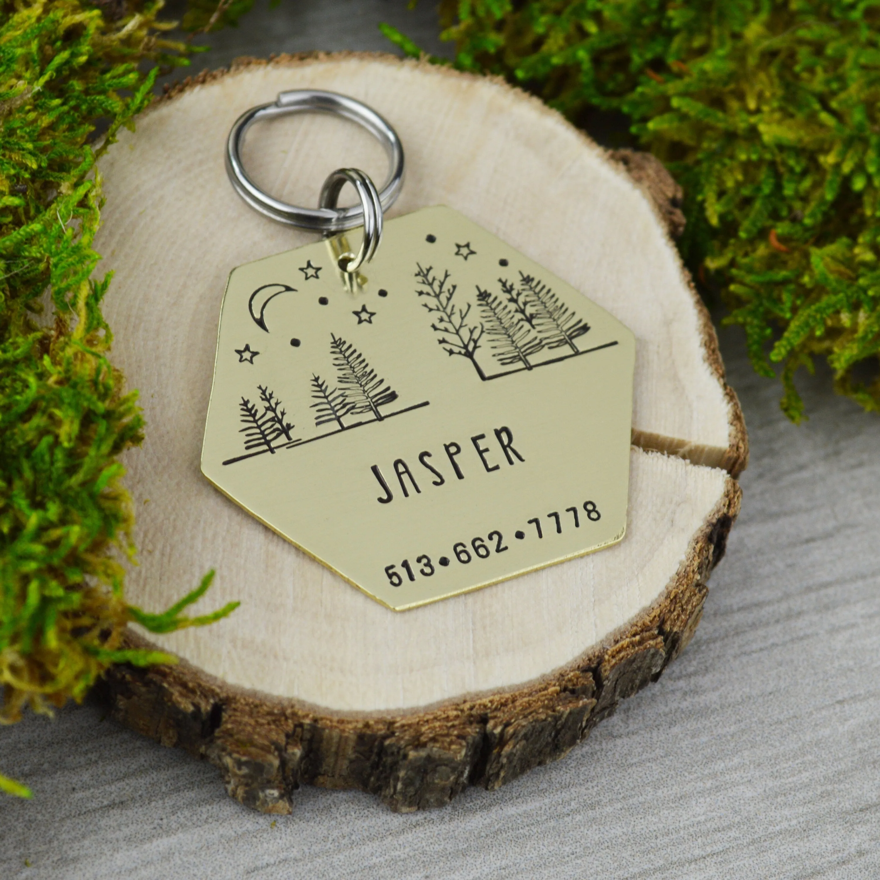 Woodlands Pet ID Tag