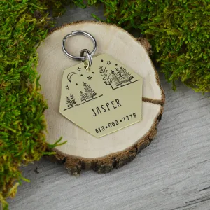 Woodlands Pet ID Tag