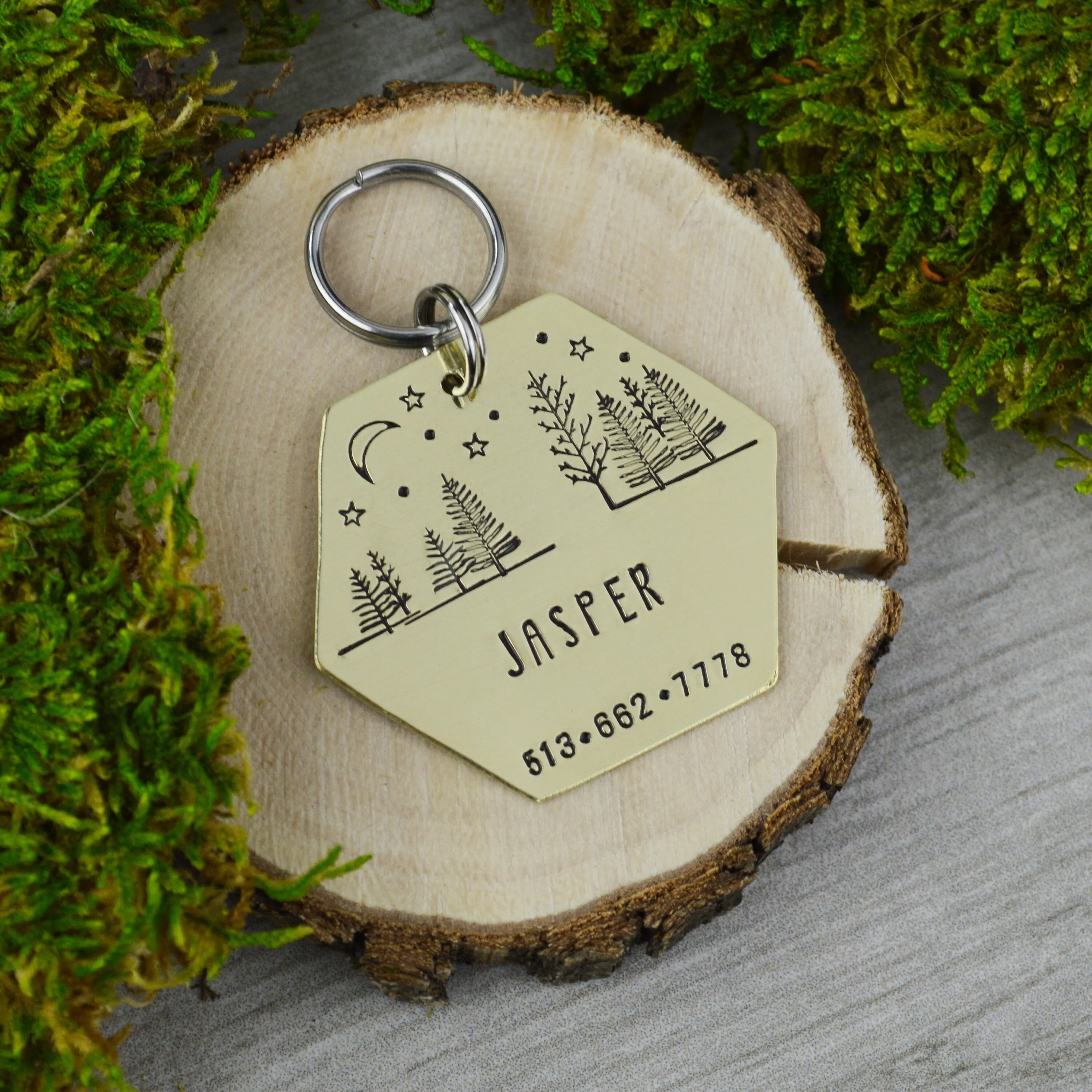 Woodlands Pet ID Tag