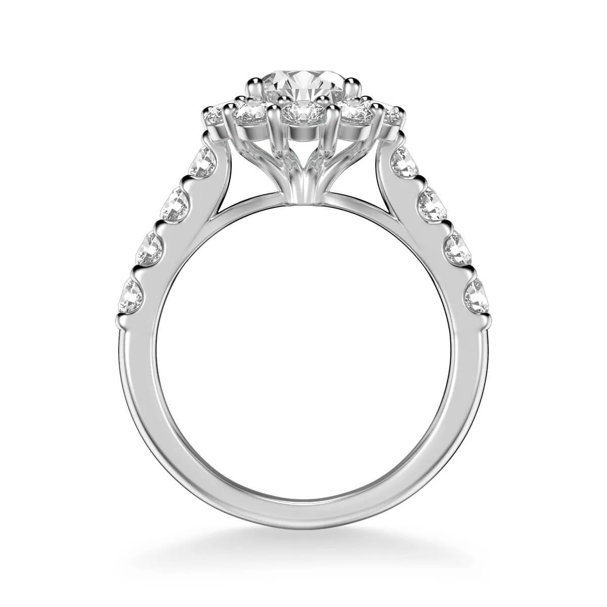 Wynona Classic Round Halo Diamond Engagement Ring