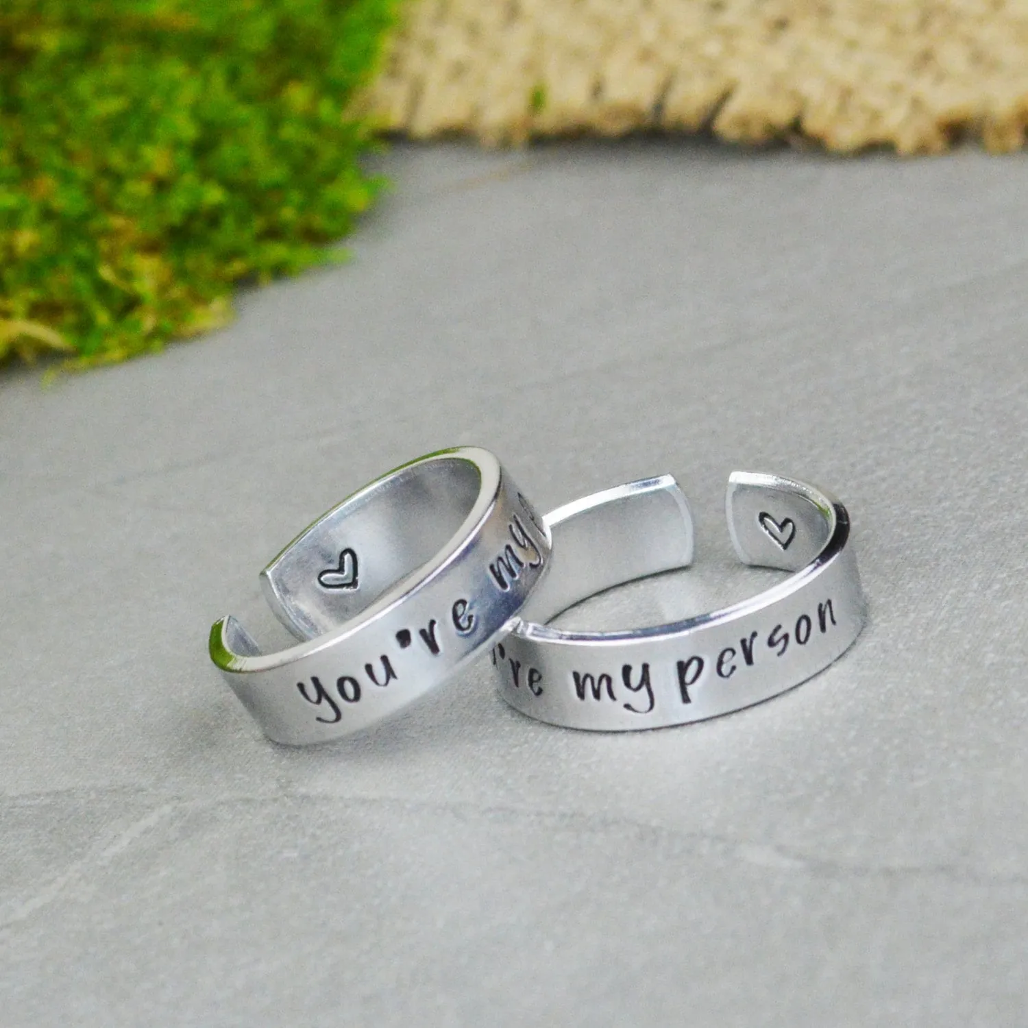 You're My Person Ring Set